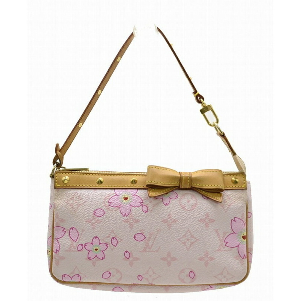 Louis Vuitton Cherry Blossom Pochette Accessory Pouch Pink Pink